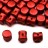 Бусины Pellet beads 6х4мм, отверстие 0,5мм, цвет 01890 красный матовый металлик, 732-013, 10г (около 60шт) - Бусины Pellet beads 6х4мм, отверстие 0,5мм, цвет 01890 красный матовый металлик, 732-013, 10г (около 60шт)