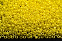 Бисер японский MIYUKI круглый 11/0 #0422 желтый, глянцевый непрозрачный, 10 грамм