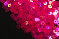 Итальянские пайетки плоские 4мм, цвет #0116 Rosa Fluo, 3 грамма