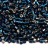 Бисер чешский PRECIOSA рубка 9/0 67100 темно-синий, серебряная линия внутри, 50г - Бисер чешский PRECIOSA рубка 9/0 67100 темно-синий, серебряная линия внутри, 50г