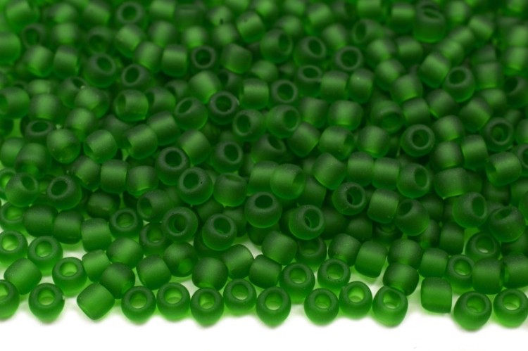 Бисер японский TOHO круглый 11/0 #0007BF зеленая трава, матовый прозрачный, 10грамм Бисер японский TOHO круглый 11/0 #0007BF зеленая трава, матовый прозрачный, 10грамм