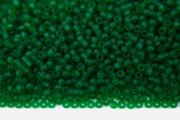 Бисер японский TOHO круглый 11/0 #0007BF зеленая трава, матовый прозрачный, 10грамм