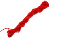 Шнур нейлоновый, толщина 1мм, длина 24 метра, цвет красный, нейлон, 50-010, 1шт