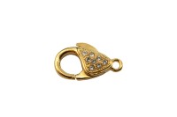 Замок-карабин 20х12мм Elegant elements, сплав металлов, позолота, 07-170, 1шт