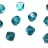 Бусины биконусы хрустальные 5мм, цвет INDICOLITE AB, 750-019, 10шт - Бусины биконусы хрустальные 5мм, цвет INDICOLITE AB, 750-019, 10шт