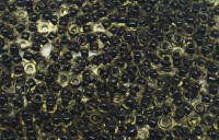 Бисер китайский круглый размер 12/0, цвет 0307 желтый, черная линия внутри, 450г