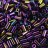 Бисер японский TOHO Bugle стеклярус 3мм #0085 пурпурный, металлизированный ирис, 5 грамм - Бисер японский TOHO Bugle стеклярус 3мм #0085 пурпурный, металлизированный ирис, 5 грамм