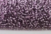 Бисер чешский PRECIOSA круглый 10/0 78622 аметистовый, серебряная линия внутри, 2 сорт, 50г