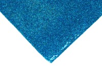 Кожзам Глиттер, размер 20х30см, цвет голубой, 1028-098, 1шт