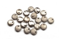 Бусины Lentils 6мм, отверстие 0,8мм, цвет 23980/27580 Jet Argentic Full, Etched, 725-047, 20шт