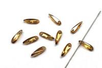 Бусины Dagger beads 11х3мм, отверстие 0,8мм, цвет 00030/22501 Crystal Celsian, 736-028, 10шт