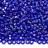 Бисер японский MIYUKI круглый 15/0 #0020 Square/квадратное отверстие, кобальт, серебряная линия внутри, 10 грамм - Бисер японский MIYUKI круглый 15/0 #0020 Square/квадратное отверстие, кобальт, серебряная линия внутри, 10 грамм