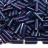 Бисер японский Miyuki Bugle стеклярус 6мм #1899 полночный фиолетовый, металлизированный, 10 грамм - Бисер японский Miyuki Bugle стеклярус 6мм #1899 полночный фиолетовый, металлизированный, 10 грамм