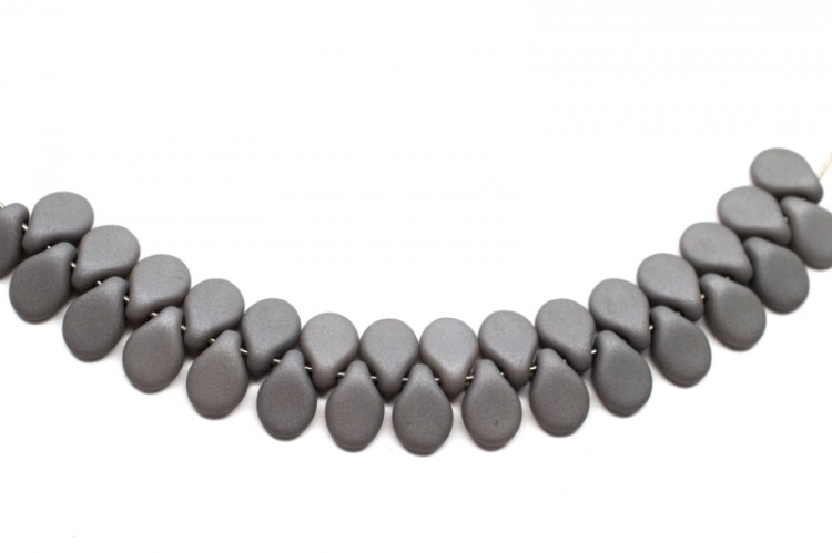 Бусины Pip beads 5х7мм, цвет 02010/29566 матовый серый, 701-063, 5г (около 36шт) Бусины Pip beads 5х7мм, цвет 02010/29566 матовый серый, 701-063, 5г (около 36шт)