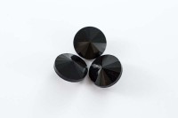 Кристалл Риволи 12мм, цвет черный, стекло, 26-029, 2шт