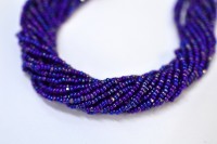 Бисер чешский PRECIOSA Граненый Шарлотта 13/0 34070 синий непрозрачный радужный, около 10 грамм