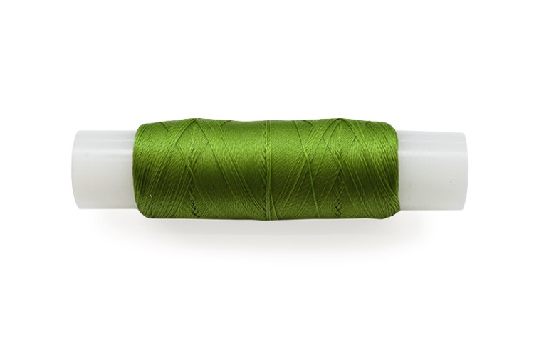 Нить для бисера Титан 100 диаметр 0,1мм, длина 100м, цвет 2576 зеленый, полиэстер, 1030-456, 1шт Нить для бисера Титан 100 диаметр 0,1мм, длина 100м, цвет 2576 зеленый, полиэстер, 1030-456, 1шт