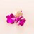 Риволи в форме цветка граненый 10х10х6,5мм, цвет темно-розовый, стекло, без отверстия, 26-134, 1шт - Риволи в форме цветка граненый, 10*10*6,5мм, цвет темно-розовый, стекло, без отверстия, 26-134, 1шт