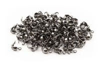 Зажим Каллота 8,5х4мм, внутренний диаметр 3мм, отверстие 1,5мм, цвет стальной, хирургическая сталь, 04-044, 5г (около 53шт)