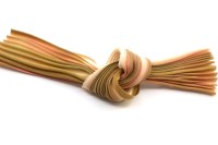 Лента шелковая Шибори, ширина 12см, цвет №133 персиковый/хаки, 20см