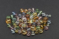 Бусины МИКС №233 Preciosa, прозрачный разноцветный микс, стеклянные, около 25г (около 108шт)