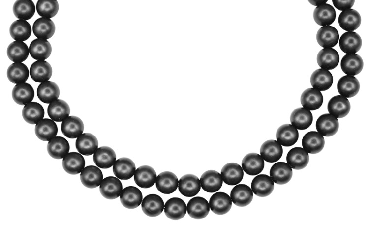 Жемчуг Preciosa, цвет 70548 матовый темно-серый, 6мм, 10шт Жемчуг Preciosa, цвет 70548 матовый темно-серый, 6мм, 10шт