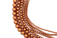 Жемчуг Preciosa, цвет 70116 матовый оранжевый, 8мм, 10шт