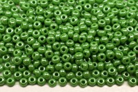 Бисер чешский PRECIOSA круглый 10/0 58210 зеленый непрозрачный блестящий, 5 грамм