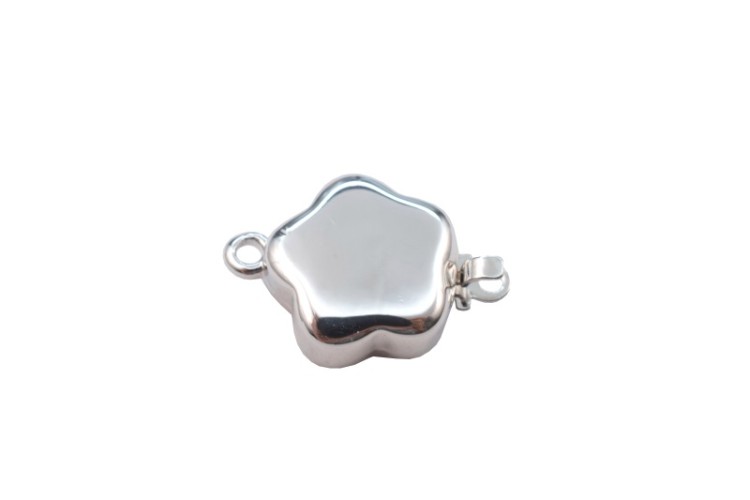 Замок-защелка Цветок 12мм Elegant elements, отверстие 1мм, сплав металлов, родий, 06-168, 1шт Замок-защелка Цветок 12мм Elegant elements, отверстие 1мм, сплав металлов, родий, 06-168, 1шт