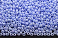 Бисер чешский PRECIOSA круглый 10/0 34000 голубой непрозрачный радужный, 20 грамм