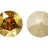 Кристалл Swarovski #1201 круглый 27мм, цвет #001 прозрачный, золотистый металлик (METSH), 1201-METSH, 1шт - Кристалл Swarovski #1201 круглый 27мм, цвет #001 прозрачный, золотистый металлик (METSH), 1201-METSH, 1шт