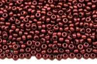 Бисер чешский PRECIOSA круглый 10/0 94209М матовый бордовый непрозрачный металлик, 1 сорт, 50г