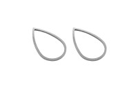 Коннектор Капля 27х17х1мм, цвет стальной, хирургическая сталь, 14-400, 2шт