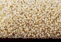 Бисер китайский круглый размер 12/0, цвет 0965 бежевый непрозрачный, 85г