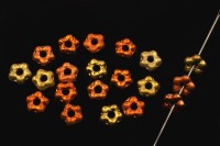 Бусина Flower 5мм, отверстие 1мм, цвет 00030/98582 Crystal/California Gold Rush, Etched, 733-022, 20шт