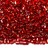 Бисер чешский PRECIOSA рубка 10/0 97070 красный, серебряная линия внутри, 50г - Бисер чешский PRECIOSA рубка 10/0 97070 красный, серебряная линия внутри, 50г