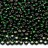 Бисер чешский PRECIOSA круглый 10/0 57150 зеленый, серебряная линия внутри, круглое/квадратное отверстие, 20 грамм - Бисер чешский PRECIOSA круглый 10/0 57150 зеленый, серебряная линия внутри, круглое/квадратное отверстие, 20 грамм