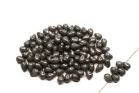 Бусины Side Drill Tear Drop 6х4мм, отверстие 0,8мм, цвет 03000/14449 серый глянцевый, 754-011, 10г (около 70шт)