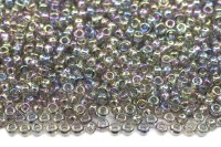 Бисер японский MIYUKI круглый 15/0 #2440 серый ирис, прозрачный, 10 грамм