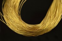 Канитель гладкая 1,0мм, цвет золото светлое, 49-001, 5г (около 2,8м)