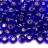 Бисер чешский PRECIOSA круглый 2/0 37080 синий, серебряная линия внутри, 50 грамм - Бисер чешский PRECIOSA круглый 2/0 37080 синий, серебряная линия внутри, 50 грамм