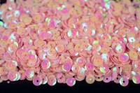 Пайетки круглые 4мм чашечка, цвет нежно-розовый, 1022-072, 10г
