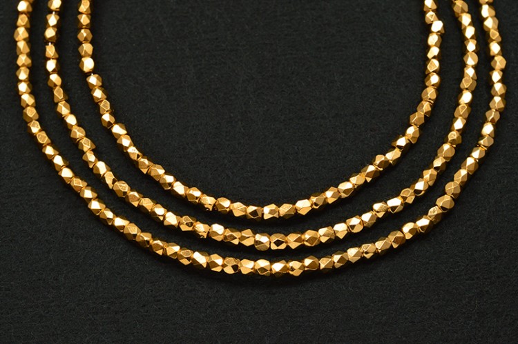 Бусины граненые Firepolish 2мм, отверстие 0,6мм, цвет 270 покрытие золотом 24K, 712-005, 50шт Бусины граненые Firepolish 2мм, отверстие 0,6мм, цвет 270 покрытие золотом 24K, 712-005, 50шт