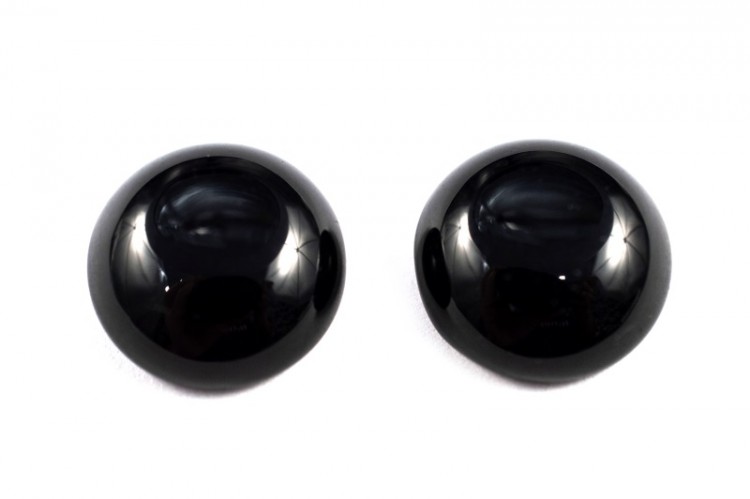 Кабошон круглый 16мм, Черный камень, цвет черный, 2023-001, 1шт Кабошон круглый 16мм, Черный камень, цвет черный, 2023-001, 1шт