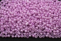 Бисер китайский круглый размер 12/0, цвет 0966 лиловый непрозрачный блестящий, 450г
