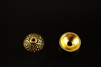 Обниматель для бусины 10х10х3мм, внутренний диаметр 7мм, отверстие 1,5мм, цвет античное золото, сплав металлов, 02-096, 10шт