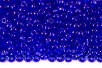Бисер чешский PRECIOSA круглый 6/0 30050 синий прозрачный, квадратное отверстие, 50г