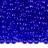 Бисер чешский PRECIOSA круглый 6/0 30050 синий прозрачный, квадратное отверстие, 50г - Бисер чешский PRECIOSA круглый 6/0 30050 синий прозрачный, квадратное отверстие, 50г