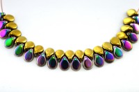 Бусины Pip beads 5х7мм, цвет 00030/98549 California Green, 701-001, 5г (около 36шт)