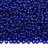 Бисер чешский PRECIOSA круглый 10/0 67300М матовый синий, серебряная линия внутри, 1 сорт, 50г - Бисер чешский PRECIOSA круглый 10/0 67300М матовый синий, серебряная линия внутри, 1 сорт, 50г